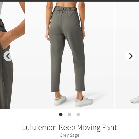 Lululemon Keep Moving Pant Grey Sage, Size 2 - Picture 2 of 6